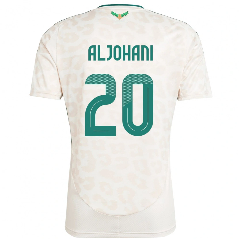 Danxen Kinder Saudi-Arabien Ziyad Aljohani #20 Weiß Auswärtstrikot Trikot 24-26 T-Shirt