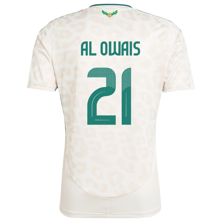 Danxen Kinder Saudi-Arabien Mohammed Al Owais #21 Weiß Auswärtstrikot Trikot 24-26 T-Shirt