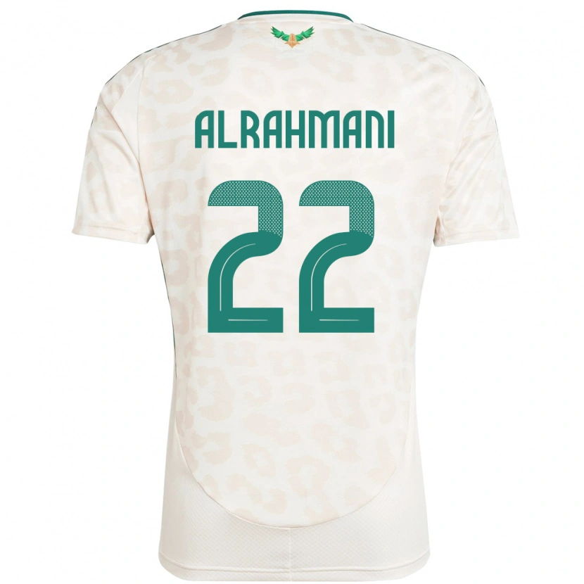 Danxen Kinder Saudi-Arabien Saleh Alrahmani #22 Weiß Auswärtstrikot Trikot 24-26 T-Shirt