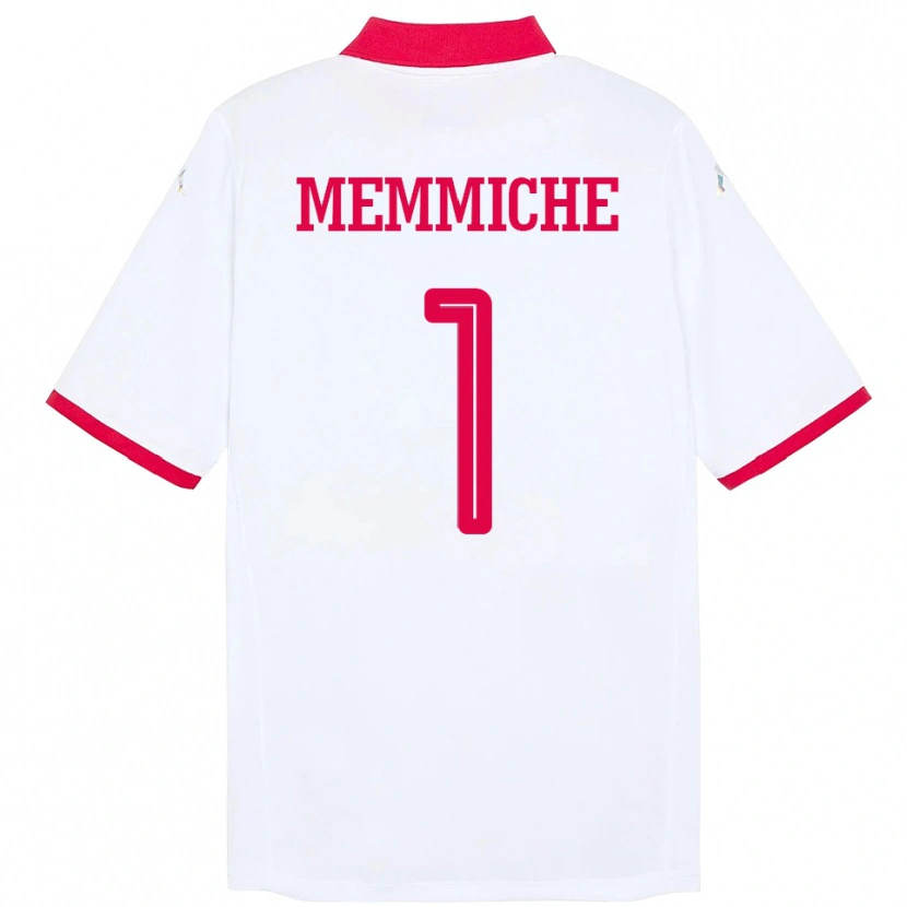 Danxen Kinder Tunesien Amanallah Memmiche #1 Weiß Auswärtstrikot Trikot 24-26 T-Shirt