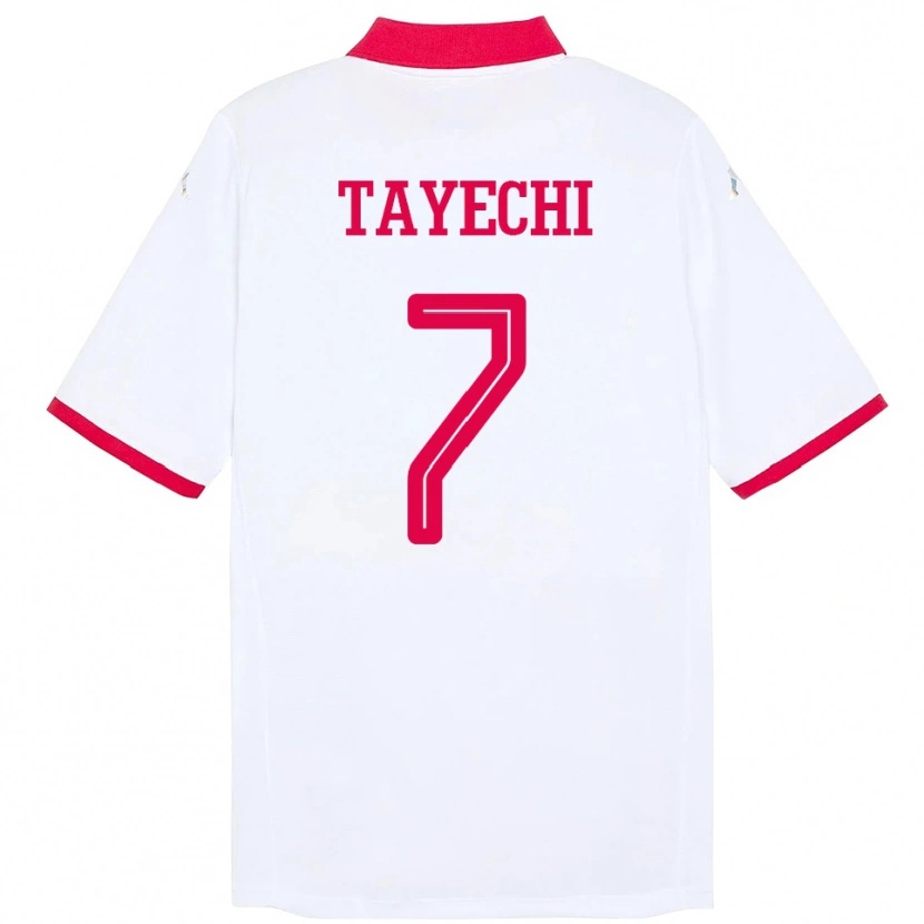 Danxen Kinder Tunesien Fedi Tayechi #7 Weiß Auswärtstrikot Trikot 24-26 T-Shirt