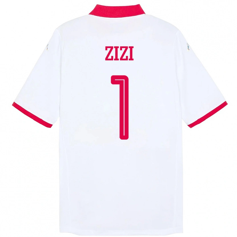 Danxen Kinder Tunesien Nesrine Zizi #1 Weiß Auswärtstrikot Trikot 24-26 T-Shirt