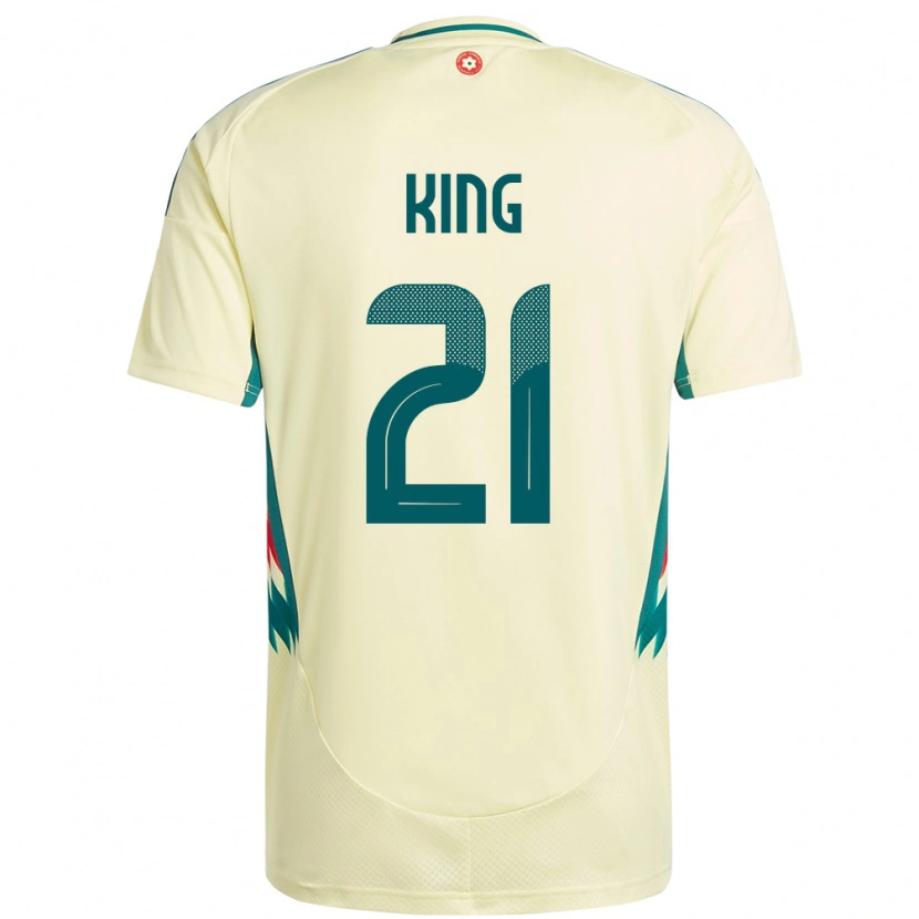 Danxen Kinder Wales Tom King #21 Beige Gelb Auswärtstrikot Trikot 24-26 T-Shirt