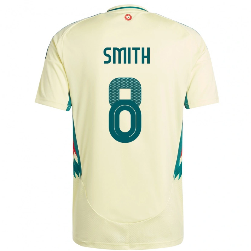 Danxen Kinder Wales Matt Smith #8 Beige Gelb Auswärtstrikot Trikot 24-26 T-Shirt