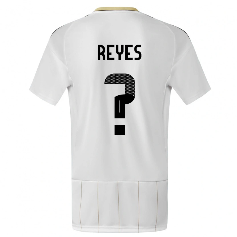 Danxen Kinder Costa Rica Nery Reyes #0 Weiß Auswärtstrikot Trikot 24-26 T-Shirt