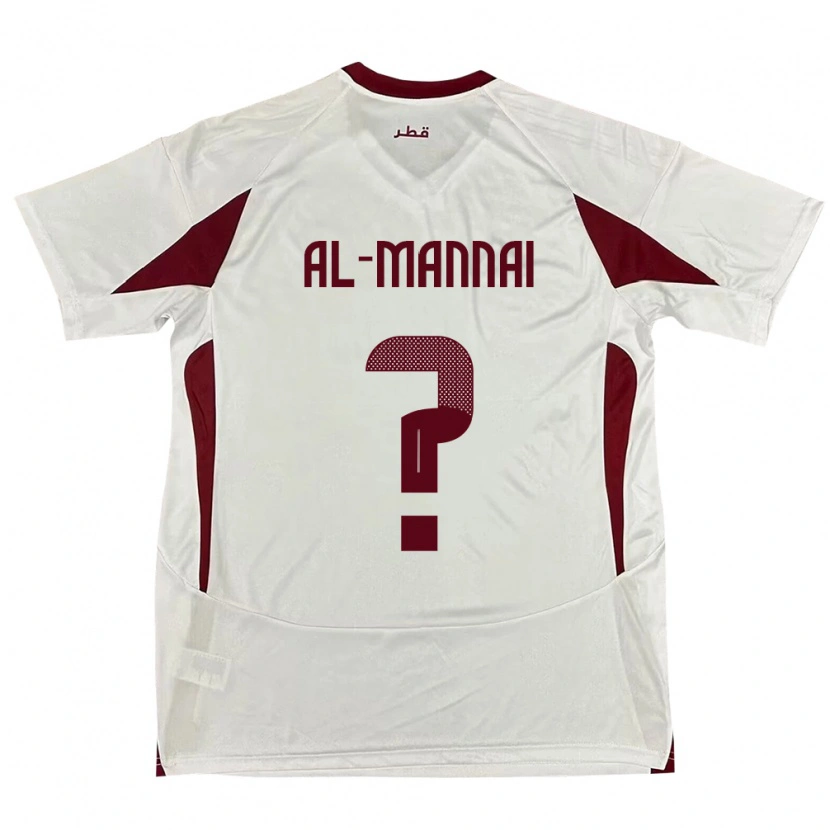 Danxen Kinder Katar Mohamed Al-Mannai #0 Weiß Auswärtstrikot Trikot 24-26 T-Shirt