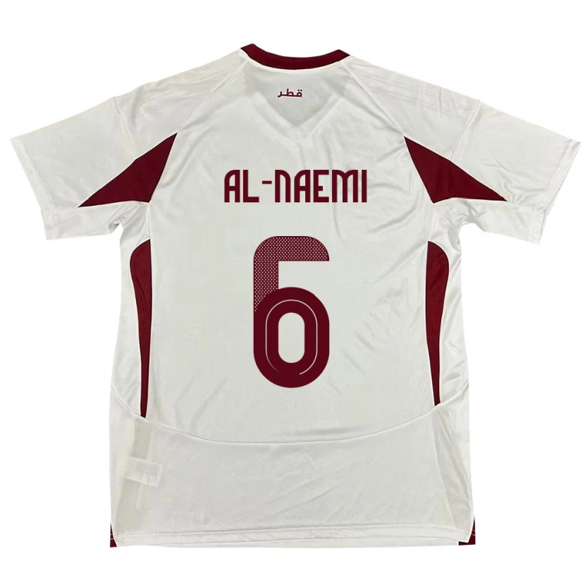 Danxen Kinder Katar Reem Al Naemi #6 Weiß Auswärtstrikot Trikot 24-26 T-Shirt