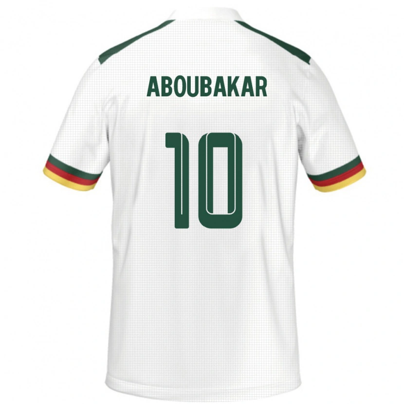 Danxen Kinder Kamerun Vincent Aboubakar #10 Weiß Auswärtstrikot Trikot 24-26 T-Shirt