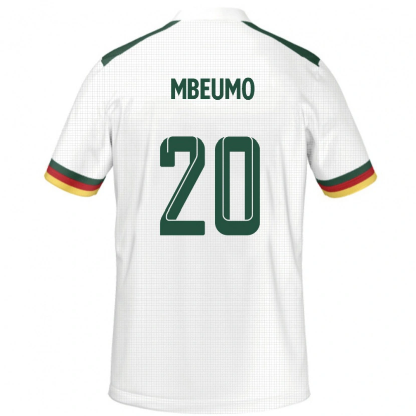 Danxen Kinder Kamerun Bryan Mbeumo #20 Weiß Auswärtstrikot Trikot 24-26 T-Shirt