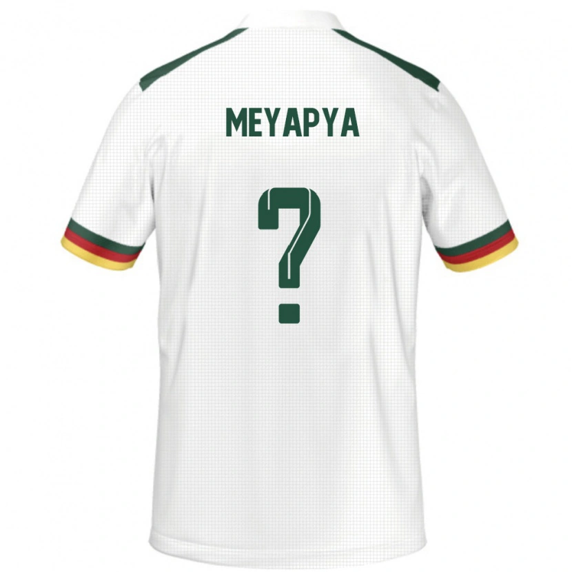 Danxen Kinder Kamerun Blondon Meyapya #0 Weiß Auswärtstrikot Trikot 24-26 T-Shirt