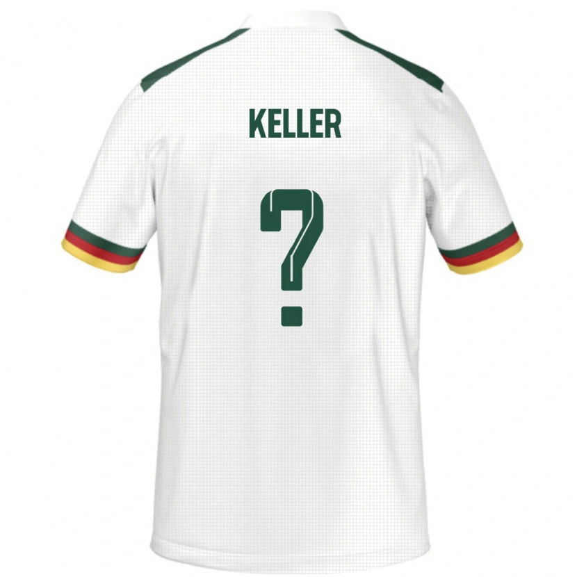 Danxen Kinder Kamerun Stephane Keller #0 Weiß Auswärtstrikot Trikot 24-26 T-Shirt