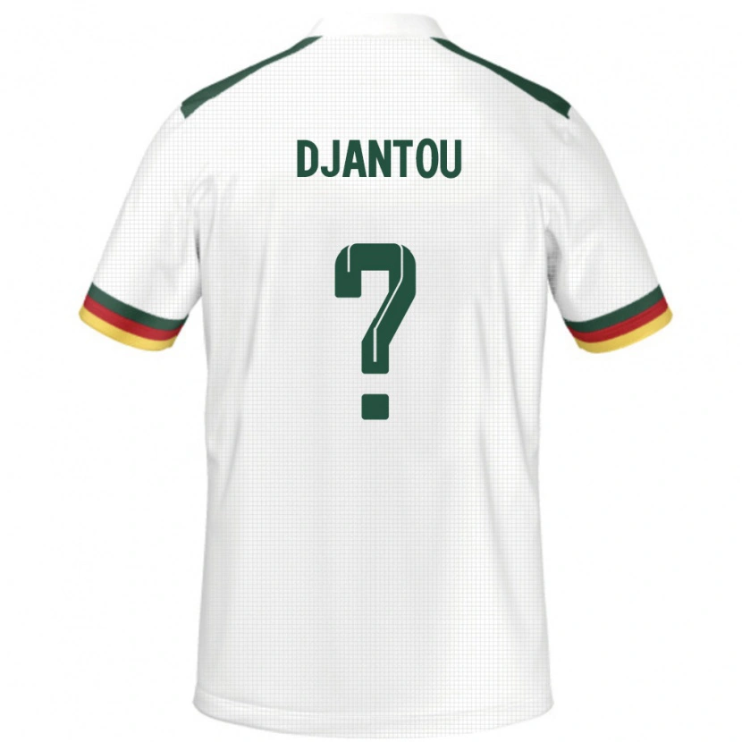 Danxen Kinder Kamerun Ivan Djantou #0 Weiß Auswärtstrikot Trikot 24-26 T-Shirt
