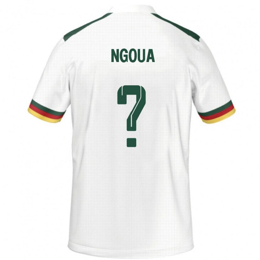 Danxen Kinder Kamerun Boris Ngoua #0 Weiß Auswärtstrikot Trikot 24-26 T-Shirt