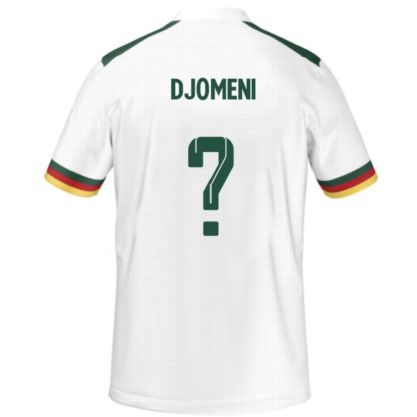 Danxen Kinder Kamerun Eric Djomeni #0 Weiß Auswärtstrikot Trikot 24-26 T-Shirt
