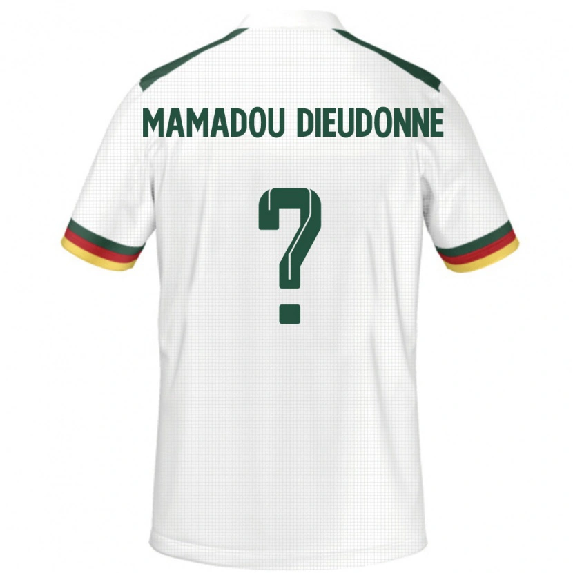 Danxen Kinder Kamerun Malik Mamadou Dieudonne #0 Weiß Auswärtstrikot Trikot 24-26 T-Shirt