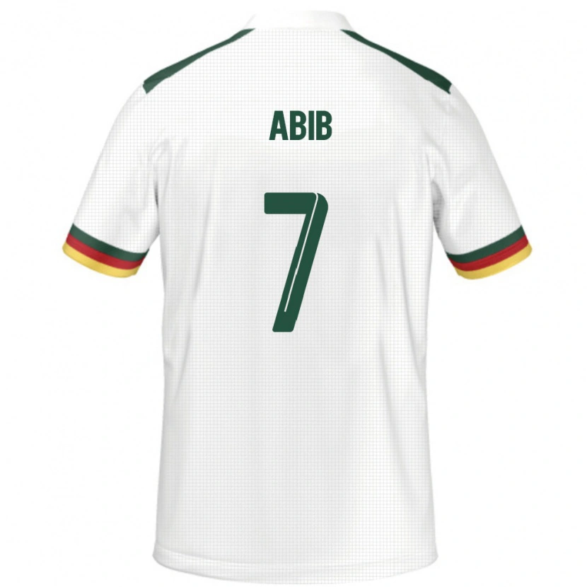 Danxen Kinder Kamerun Tize Abib #7 Weiß Auswärtstrikot Trikot 24-26 T-Shirt