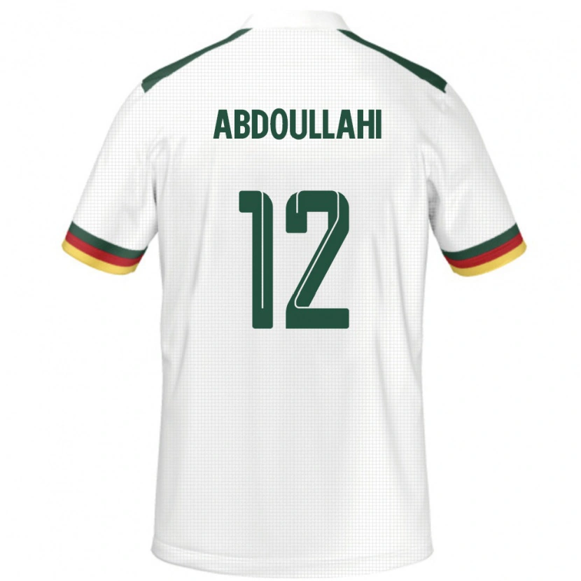 Danxen Kinder Kamerun Tidjani Ahmadou Abdoullahi #12 Weiß Auswärtstrikot Trikot 24-26 T-Shirt