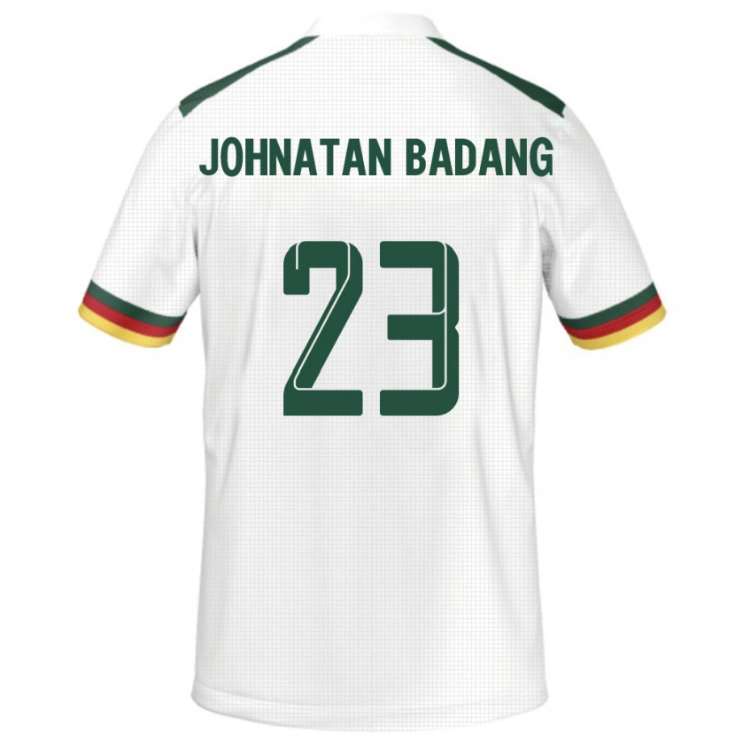Danxen Kinder Kamerun Cédric Johnatan Badang #23 Weiß Auswärtstrikot Trikot 24-26 T-Shirt