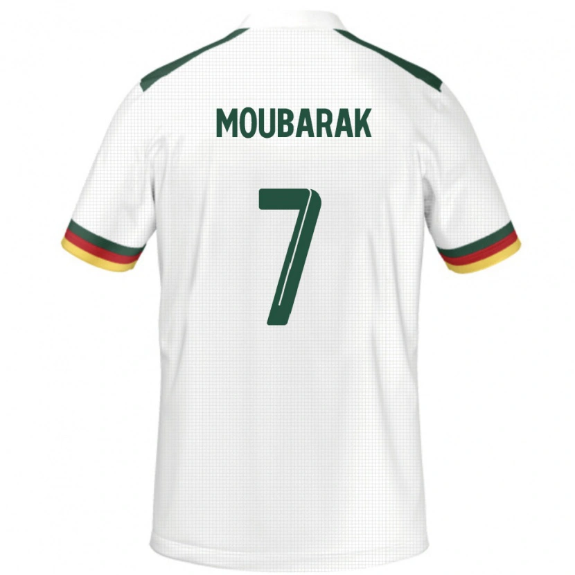Danxen Kinder Kamerun Alioum Moubarak #7 Weiß Auswärtstrikot Trikot 24-26 T-Shirt