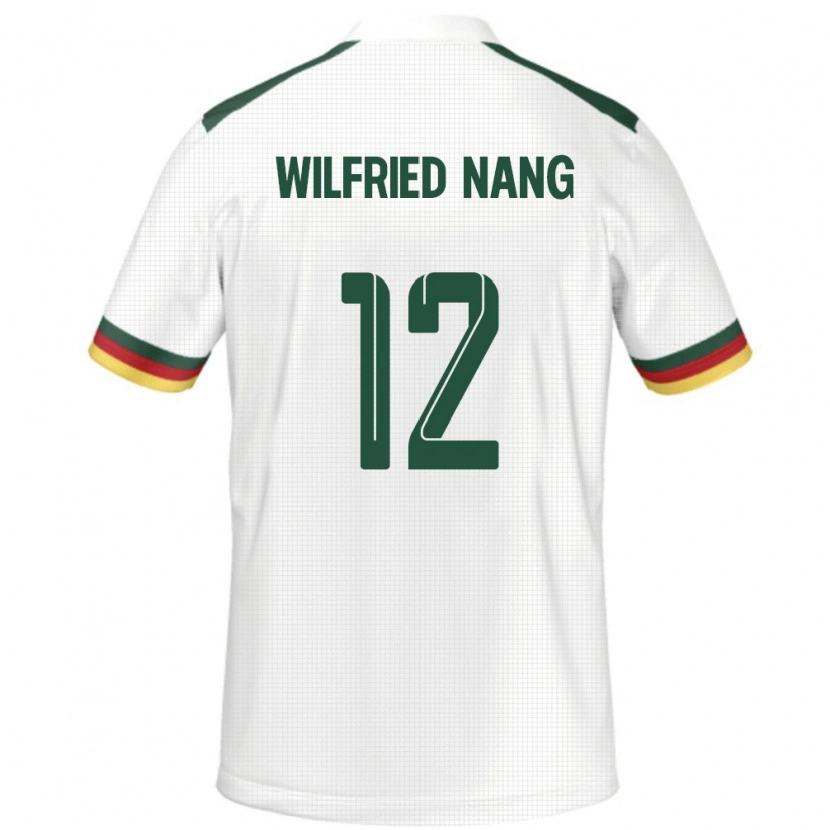 Danxen Kinder Kamerun Toni Wilfried Nang #12 Weiß Auswärtstrikot Trikot 24-26 T-Shirt