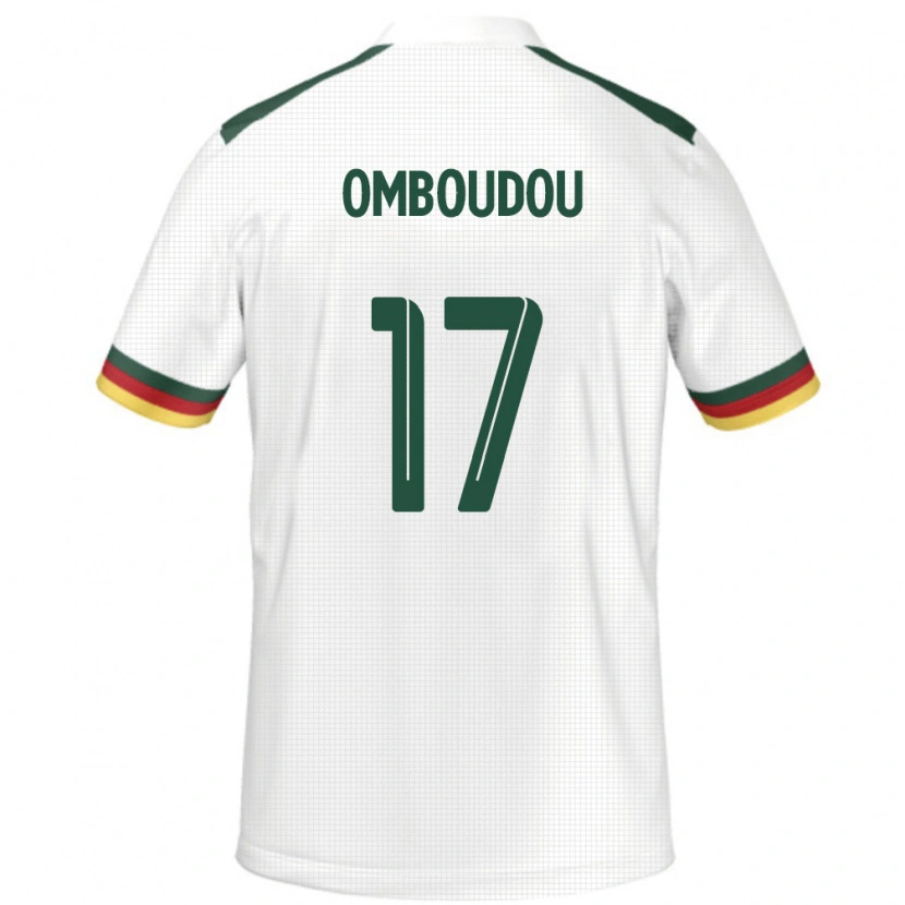 Danxen Kinder Kamerun Brigitte Omboudou #17 Weiß Auswärtstrikot Trikot 24-26 T-Shirt