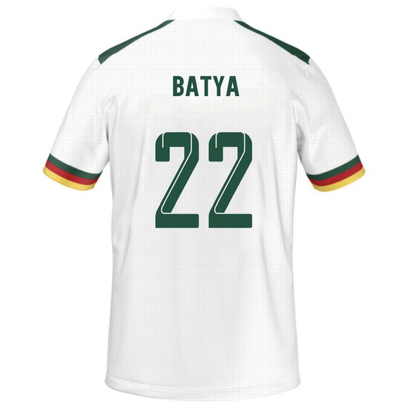 Danxen Kinder Kamerun Michaela Batya #22 Weiß Auswärtstrikot Trikot 24-26 T-Shirt