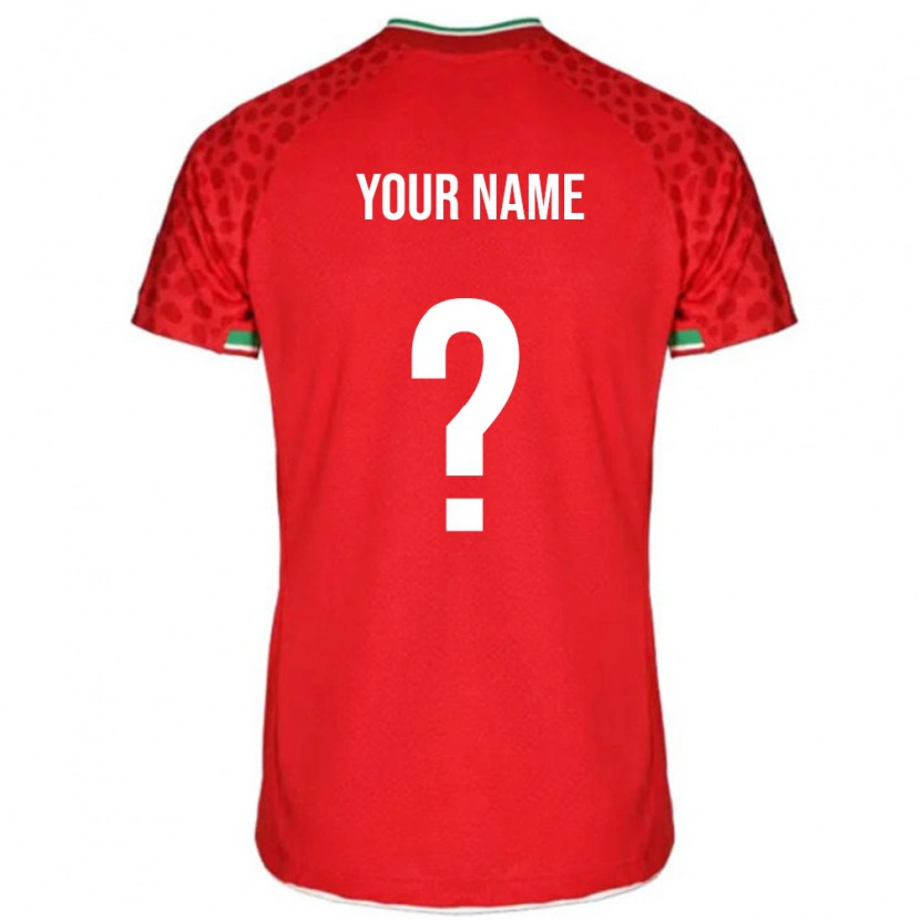 Danxen Kinder Iran Ihren Namen #0 Rot Auswärtstrikot Trikot 24-26 T-Shirt
