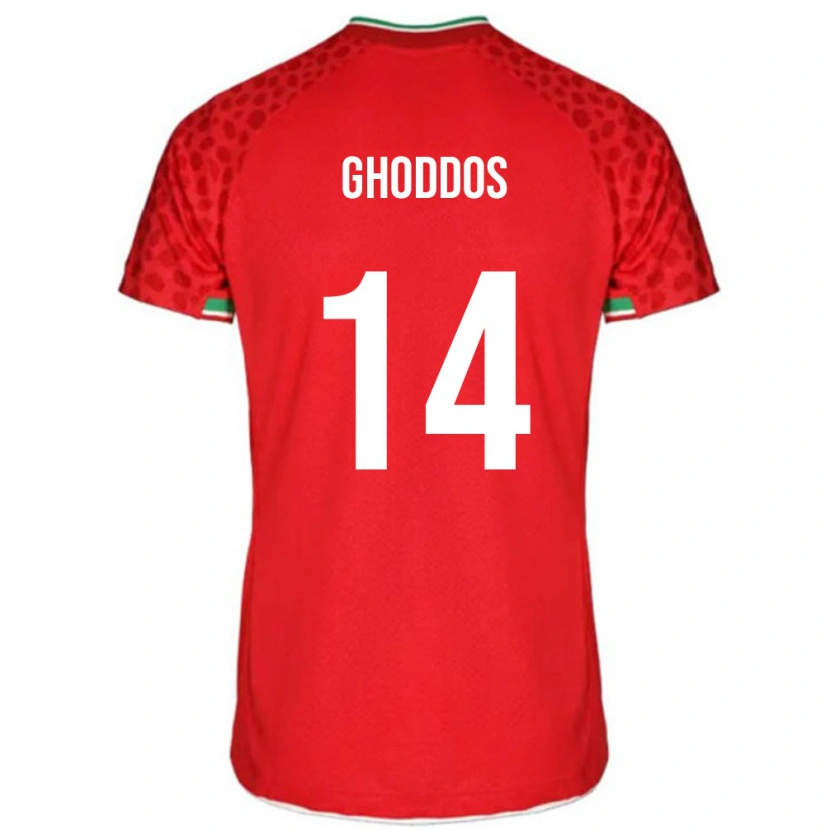Danxen Kinder Iran Saman Ghoddos #14 Rot Auswärtstrikot Trikot 24-26 T-Shirt