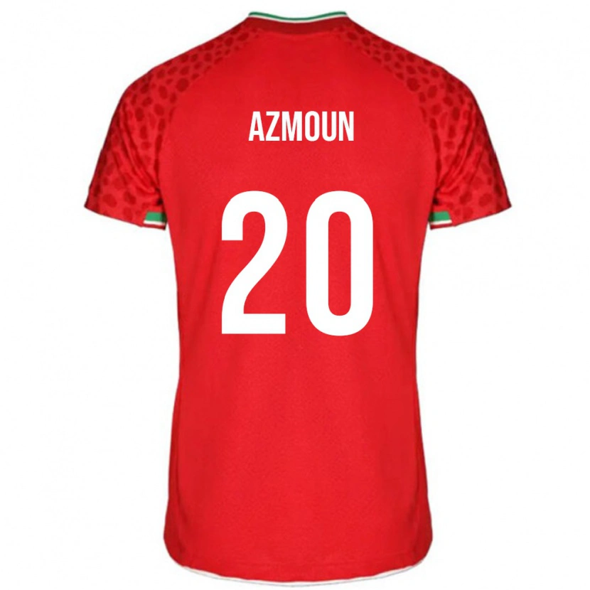 Danxen Kinder Iran Sardar Azmoun #20 Rot Auswärtstrikot Trikot 24-26 T-Shirt