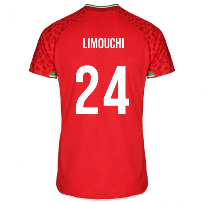 Danxen Kinder Iran Mehdi Limouchi #24 Rot Auswärtstrikot Trikot 24-26 T-Shirt