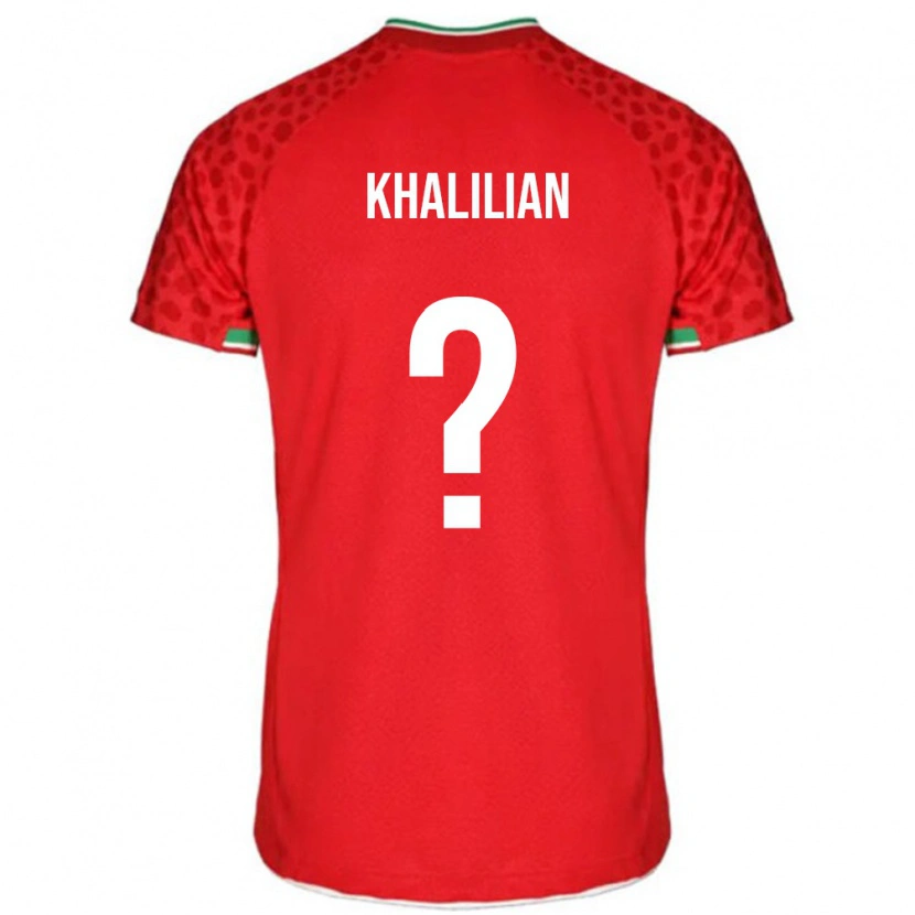 Danxen Kinder Iran Abolfazl Khalilian #0 Rot Auswärtstrikot Trikot 24-26 T-Shirt