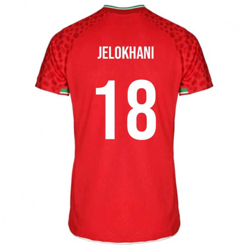 Danxen Kinder Iran Ali Jelokhani #18 Rot Auswärtstrikot Trikot 24-26 T-Shirt