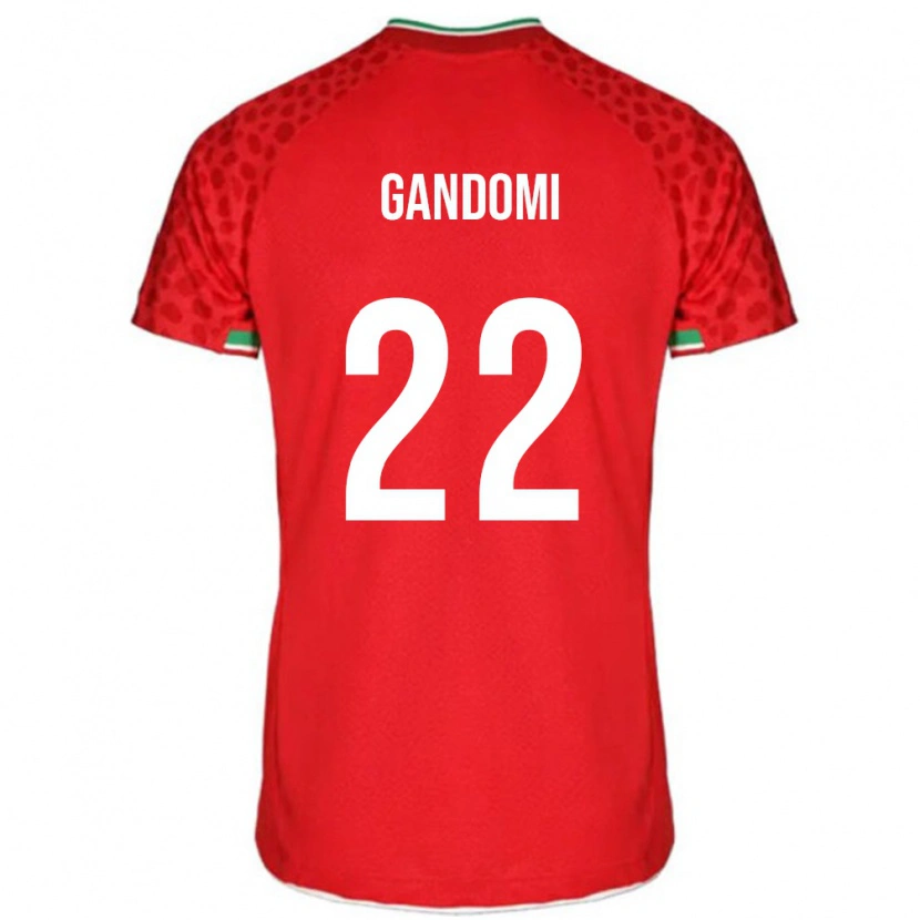 Danxen Kinder Iran Mohammad Gandomi #22 Rot Auswärtstrikot Trikot 24-26 T-Shirt