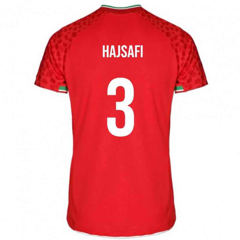 Danxen Kinder Iran Ehsan Hajsafi #3 Rot Auswärtstrikot Trikot 24-26 T-Shirt