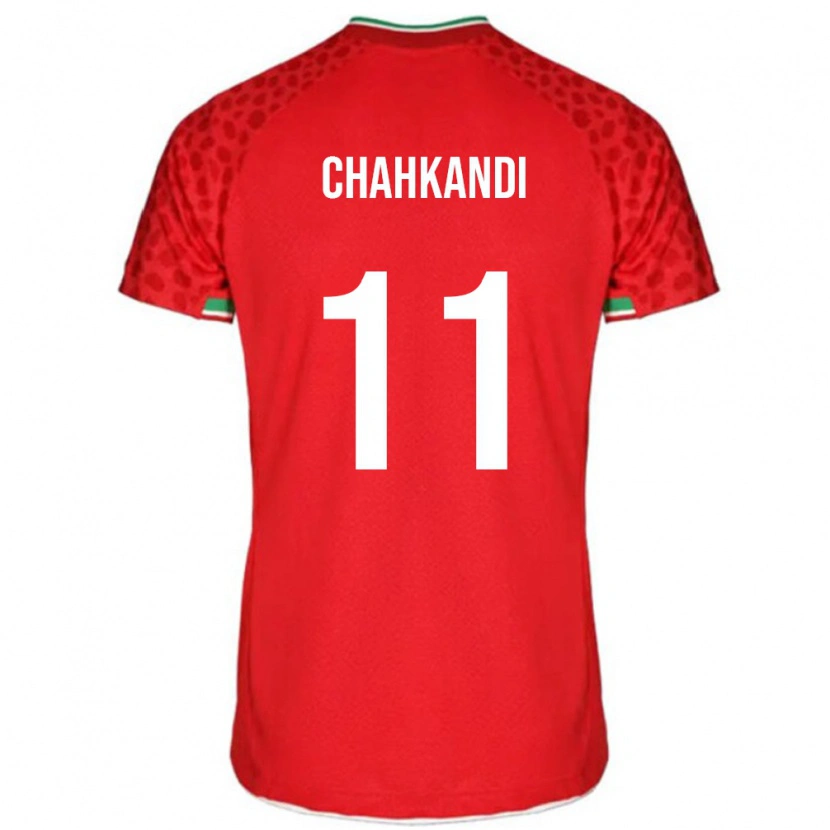 Danxen Kinder Iran Samaneh Chahkandi #11 Rot Auswärtstrikot Trikot 24-26 T-Shirt