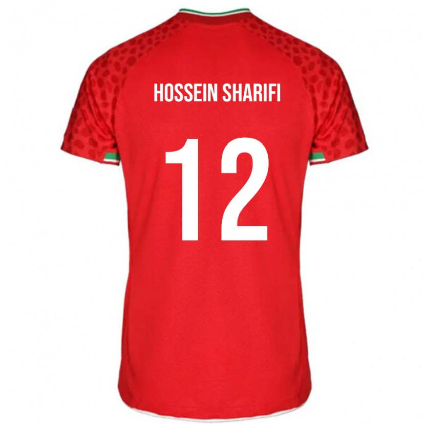 Danxen Kinder Iran Mohammad Hossein Sharifi #12 Rot Auswärtstrikot Trikot 24-26 T-Shirt