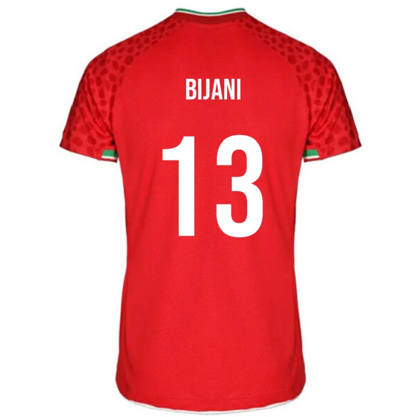 Danxen Kinder Iran Hossein Bijani #13 Rot Auswärtstrikot Trikot 24-26 T-Shirt