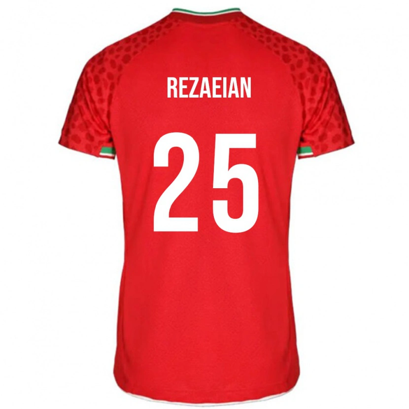 Danxen Kinder Iran Ramin Rezaeian #25 Rot Auswärtstrikot Trikot 24-26 T-Shirt