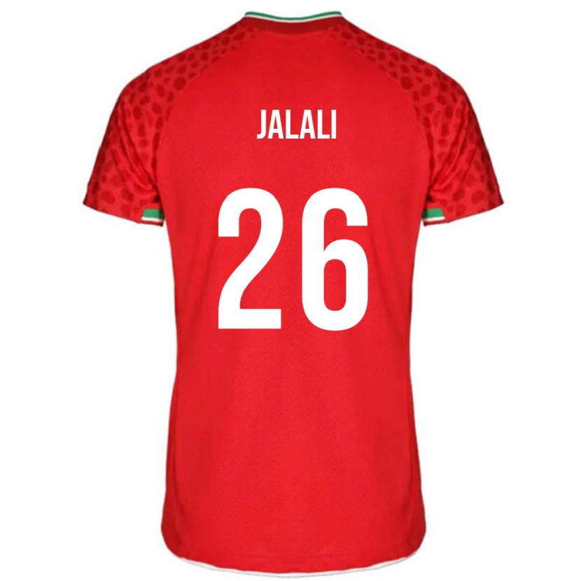 Danxen Kinder Iran Abolfazl Jalali #26 Rot Auswärtstrikot Trikot 24-26 T-Shirt