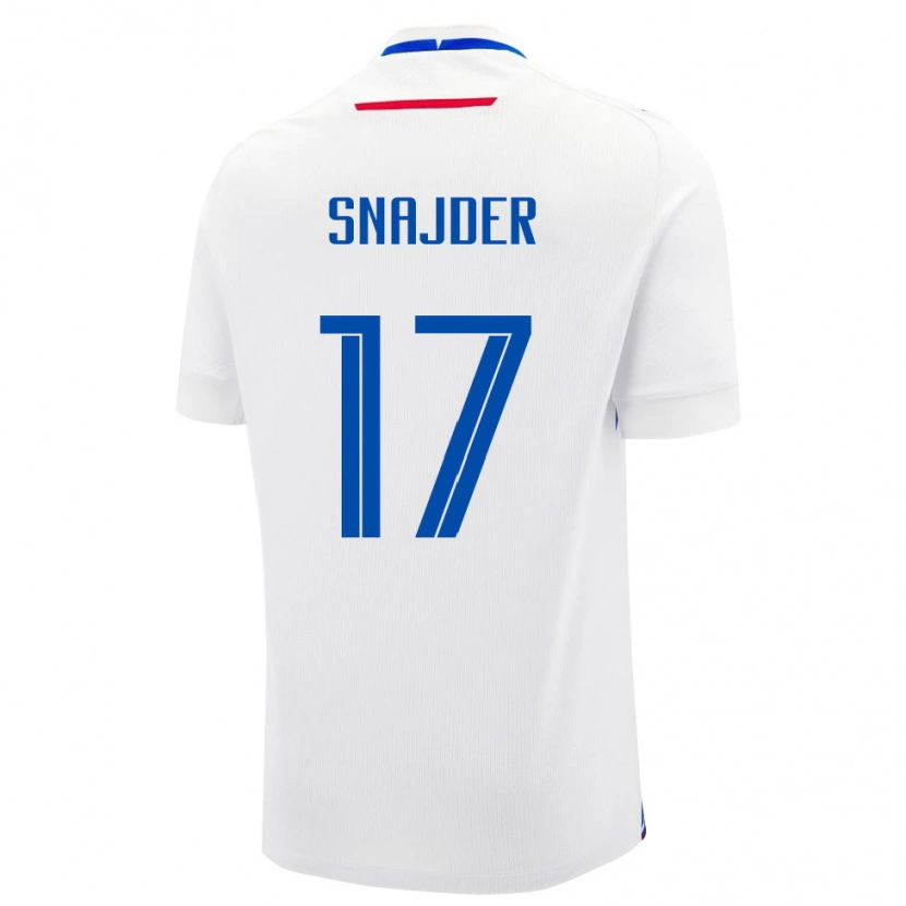 Danxen Kinder Slowakei Dominik Snajder #17 Weiß Auswärtstrikot Trikot 24-26 T-Shirt