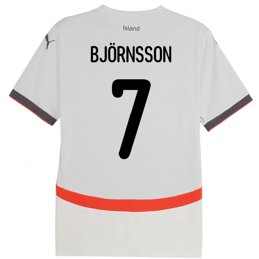 Danxen Kinder Island Benjamin Björnsson #7 Weiß Auswärtstrikot Trikot 24-26 T-Shirt