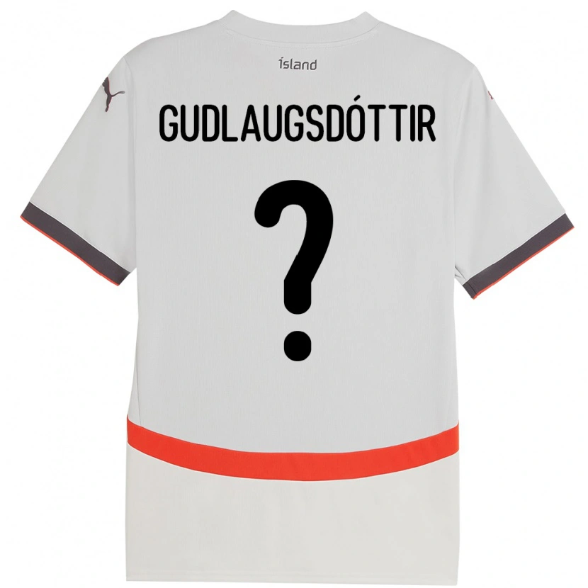 Danxen Kinder Island Aldís Guðlaugsdóttir #0 Weiß Auswärtstrikot Trikot 24-26 T-Shirt