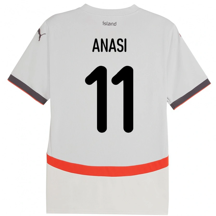 Danxen Kinder Island Natasha Anasi #11 Weiß Auswärtstrikot Trikot 24-26 T-Shirt