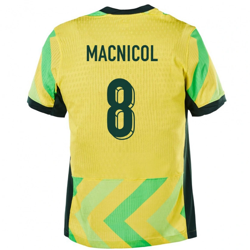 Danxen Herren Australien Quinn Macnicol #8 Golden Heimtrikot Trikot 24-26 T-Shirt
