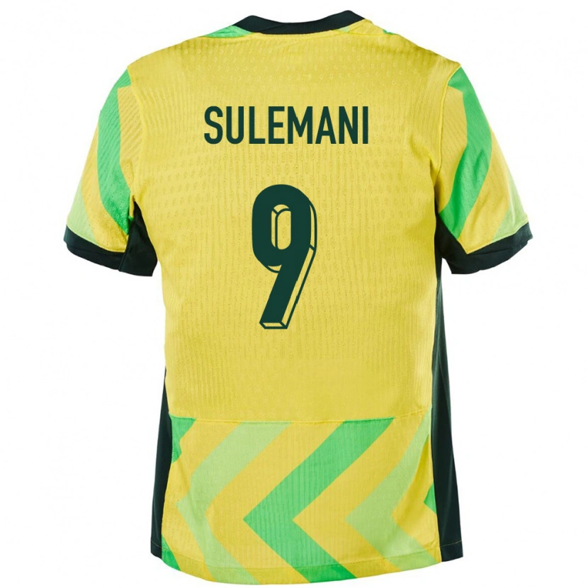 Danxen Herren Australien Arion Sulemani #9 Golden Heimtrikot Trikot 24-26 T-Shirt