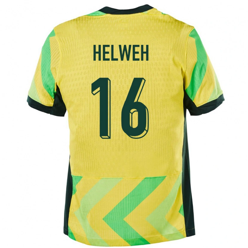 Danxen Herren Australien Zane Helweh #16 Golden Heimtrikot Trikot 24-26 T-Shirt