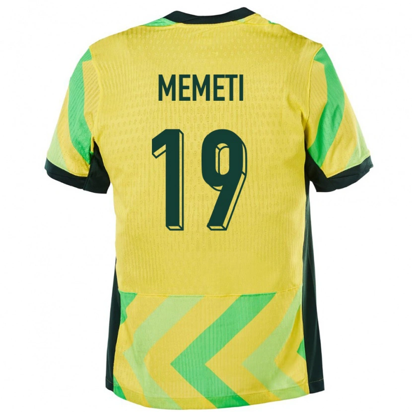 Danxen Herren Australien Medin Memeti #19 Golden Heimtrikot Trikot 24-26 T-Shirt