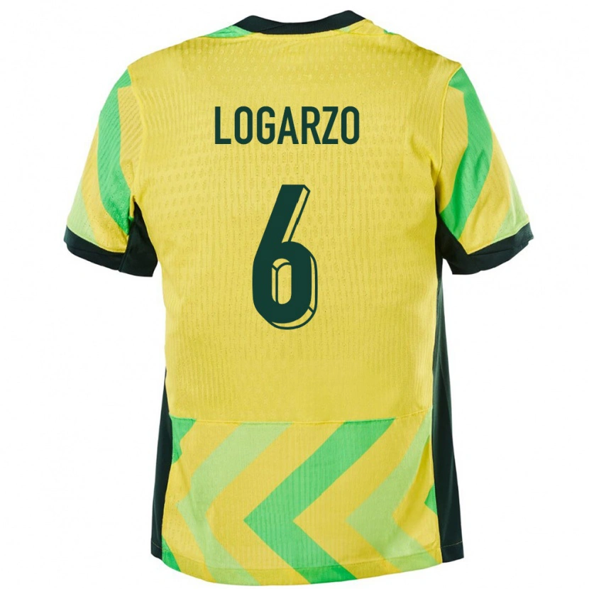 Danxen Herren Australien Chloe Logarzo #6 Golden Heimtrikot Trikot 24-26 T-Shirt