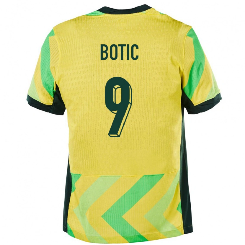 Danxen Herren Australien Noah Botic #9 Golden Heimtrikot Trikot 24-26 T-Shirt
