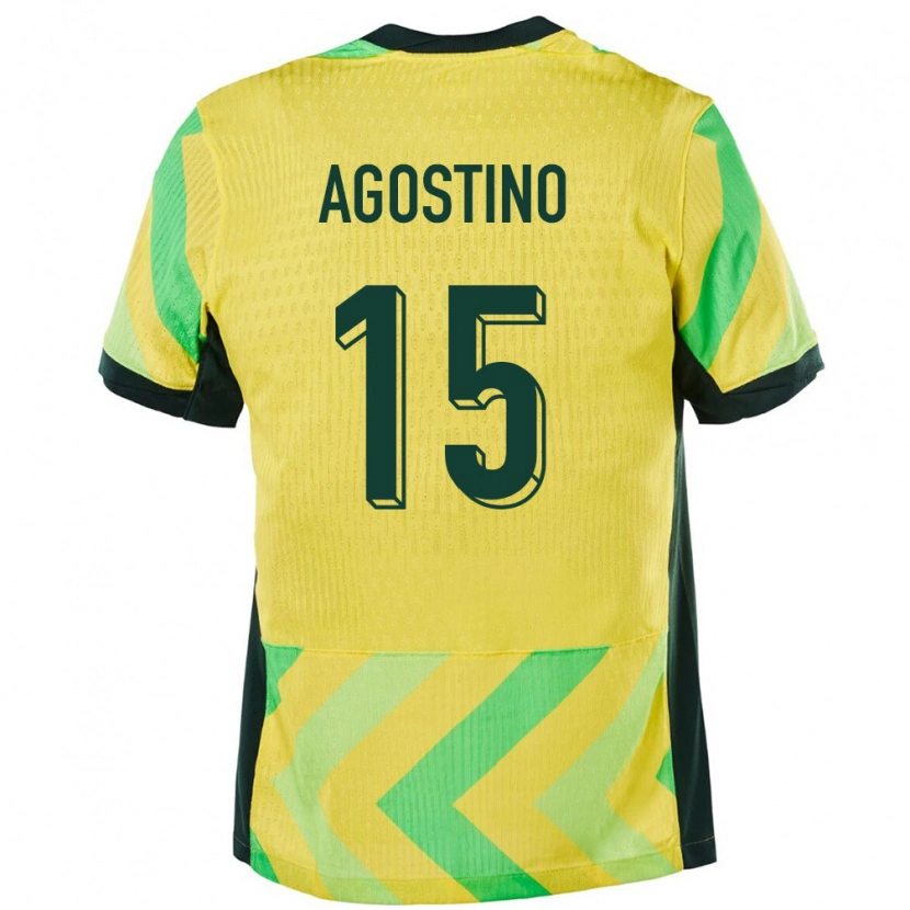 Danxen Herren Australien Nick D'agostino #15 Golden Heimtrikot Trikot 24-26 T-Shirt